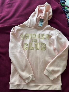 Primark Light Pink "Unicorn Fan Club" Hooded Sweatshirt